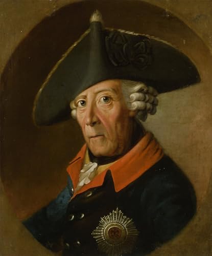Tableaux abstrait Frédéric II de Prusse Jhc Franke affiche murale 60x90cm