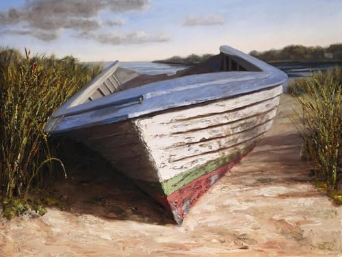 ART.COM Wall Art Print Montauk Skiff by Karl Soderlund, 16" x 12"