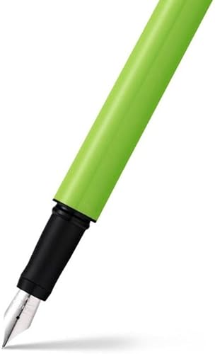 Miniatura 2 de Sheaffer Pop Glossy - Pluma estilográfica verde lima con ribete cromado y punta mediana