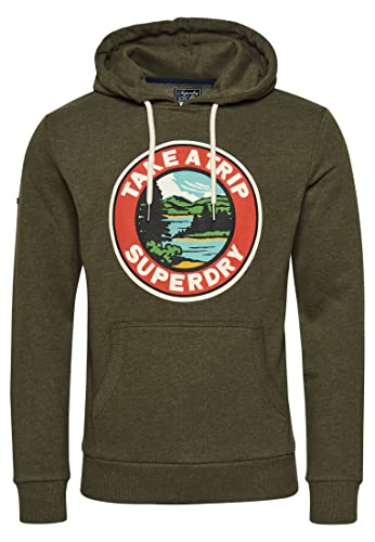 Sweat-shirt Superdry M2011958A vert idéal pour le week-end