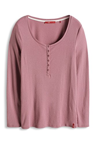 Edc by ESPRIT mit Knopfleiste Maglietta Donna