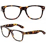 ABEJOJO Oversized Reading Glasses for Women Men, Blue Light Blocking Computer Readers Spring Hinge(T