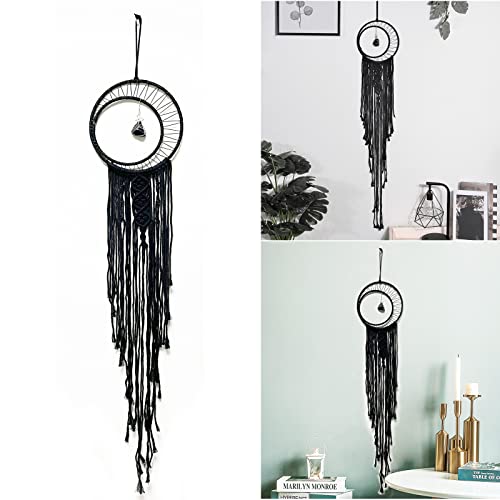 Sun Moon Tapisserie murale en macramé style bohème Cover