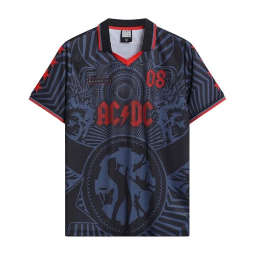 Ac/Dc Back in Black Rock Football Shirt Size M