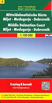 Map Sheet 4, Middle Dalmatian Coast/Mljet/Medjugorje/Dubrovnik [German] Book