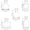 Lot 10 Mini Vases En Verre Winter Shore - Décoration Vintage Centres De Table Mariage