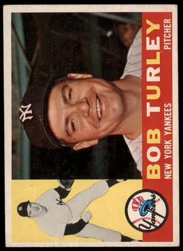 1960 Topps # 270 Bob Turley New York Yankees (Baseball Card) GOOD Yankees