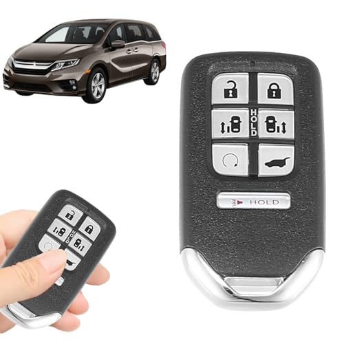 Boîtier KR5V2X 7 boutons avec pile et lame pour clé Honda Odyssey 433 MHz