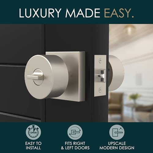 Mega Handles Suana Keyed Entry Door Knob Satin Nickel (1-Pack) - Reversible by Mega Handles - Used condition - Image 4