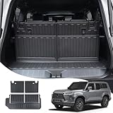 Trunk Mat Applicable to 2024 2025 Lexus Gx550 550h Fully Protective Cargo Compartment Interlay TPE Fully Surrounded Waterproof Cargo Compartment Mat Protective Pad Modification Accessories (Manual)