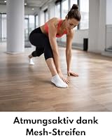 Sneaker Socken Herren 43-46 Weiß Baumwolle 10 Paar Atmungsaktiv mit Mesh-Streifen – Ansicht 5