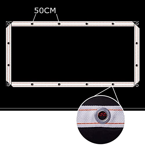 WZYJLyds Transparent PVC Tarpaulin Pergola Waterproof Side Panels Outdoor Plastic Curtain with Eyelets for Gardens, Pavilions, Terraces, Greenhouses - Image 6