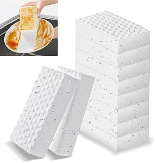Gąbka do ścierania brudu, 10 sztuk, magiczna gąbka do czyszczenia, 2 x gąbka z melaminy, cudowna gąbka do czyszczenia, biała gąbka do czyszczenia, do domu, kuchni, ściany