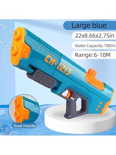 Image of Storio Big Sized Holi Pichkari Water Gun Toy for Kids with Upto 25Ft Range & Inbuilt 700ml Storage | High Pressure Mechanism Ideal Outdoor Toy for Pool & Beach Fun
