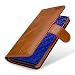 Produktbild StilGut Brieftasche-Hülle für Huawei Mate 20 aus echtem Leder, Cognac