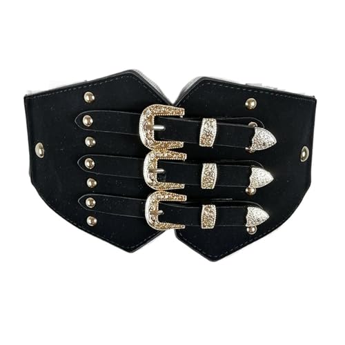 Elastic Corset Belt Plus Size Wide Belts for Women Waist Stretch Cummerbunds Big Waistband Dress Vintage3