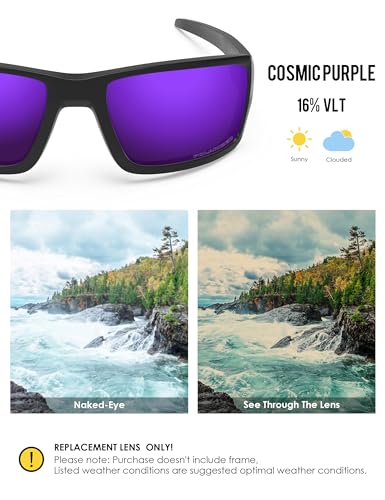 Image of BLAZERBUCK Anti-salt Polarized Replacement Lenses for Oakley Double Edge OO9380 Sunglass