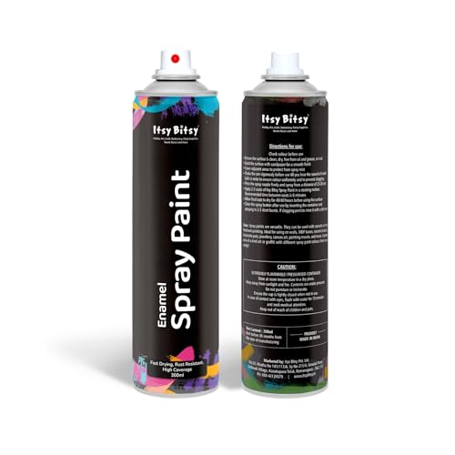 Image of Itsy Bitsy Spray Paint Brown - 300ml | Multi-Surface Quick Drying Spray Paint for Metal, Wood, Plastic, Wall & DIY Craft Projects