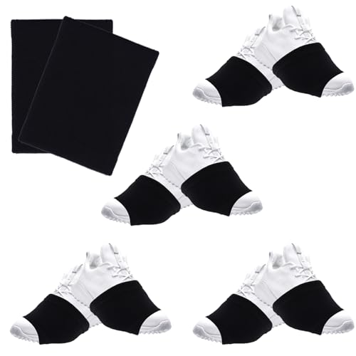 LUSTRIB 4 Pair Dance Socks Over Shoes, Dance Shoe Socks Anti-Slip on Smooth Floors, Dance Shoe Covers Over Sneaker for Dancers Women, Ballet Equipment for Turns & Spins, Dance Accessories