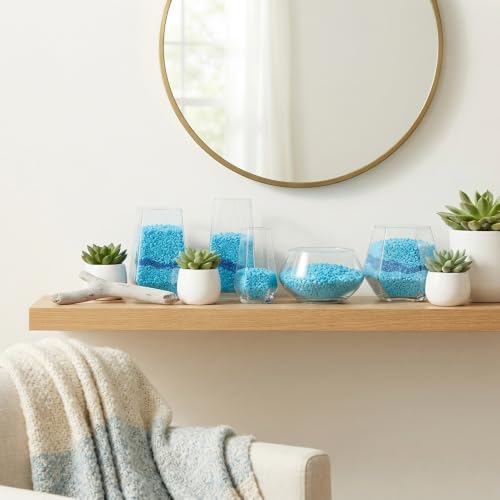 Image of Blue Succulent and Cacus Gravels,Fairy Garden Mini Rocks,0.88 LB,3-5mm | Aquarium Fishbowl Decor Pebbles,Indoor Plants Topper Dressing Small Stones
