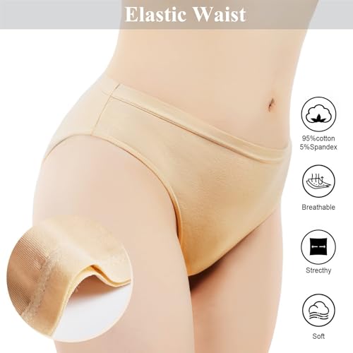 3 Packs Ballet Underwear High Cut Gymnastics Seamless Dance Underpants Briefs for Girls3