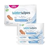 WaterWipes Sensitive+ Newborn & Baby Wipes, 3-In-1 Cleans, Cares, Protects, 99.9% Water, Unscented &...