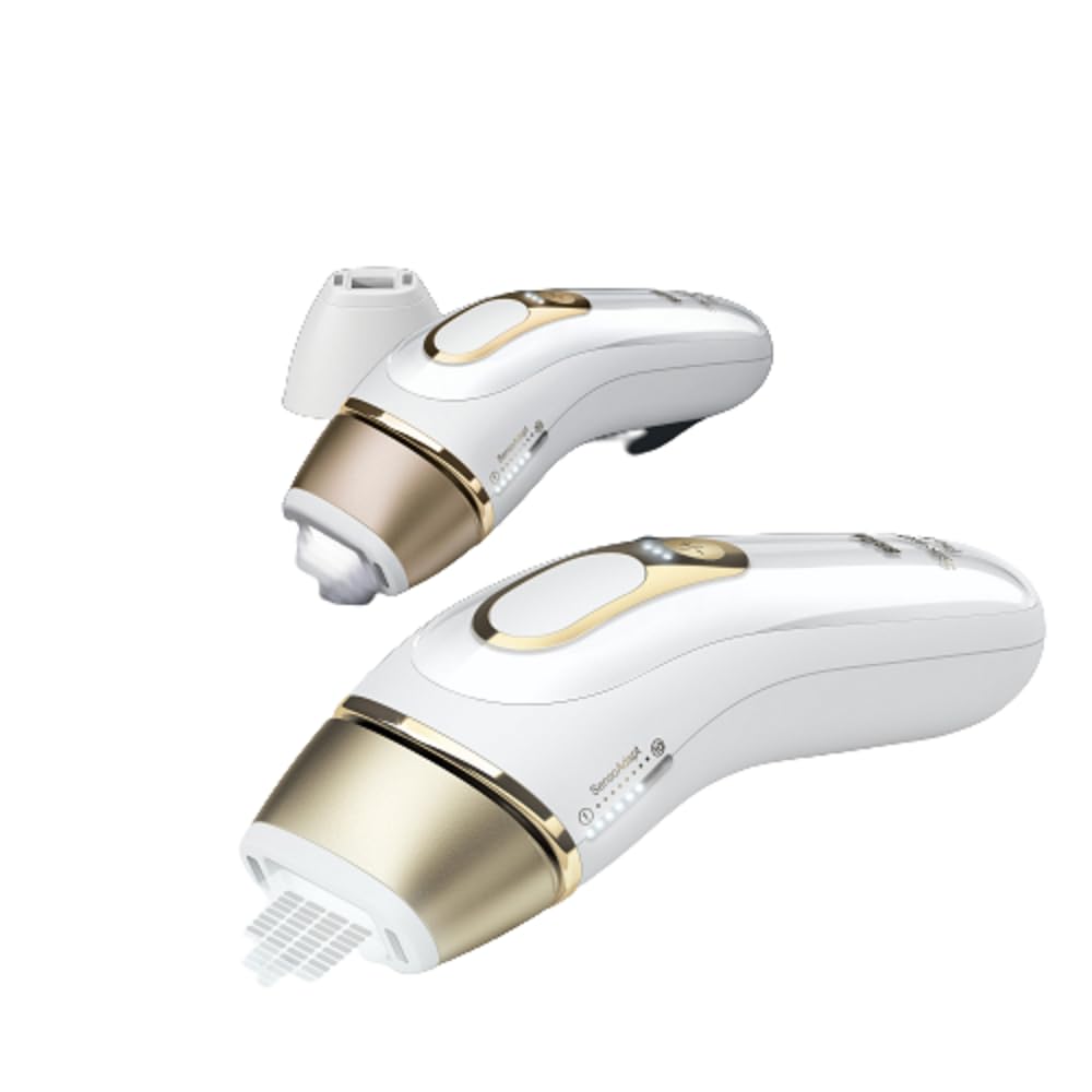 Braun IPL Long-Lasting Hair Removal for Women and Men, Silk Expert Pro 5 PL5137 with Venus Swirl Razor, Long-lasting Reduction in Hair Regrowth for Body & Face, Corded
