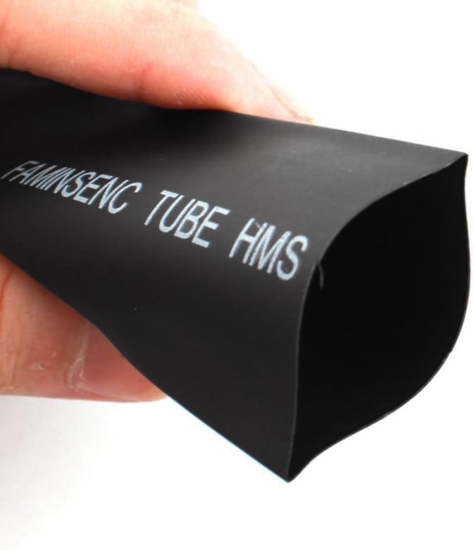 2Pcs Black Heat Shrinkable Tube Shrink Tubing Sleeve Cable Wrap 1M 30Mm & 20Mm| | - - (Color: Black)