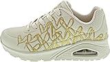 Kunststoff (Synthetik) Skechers 177975 UNO - GOLDEN Heart Beige Gr. 37