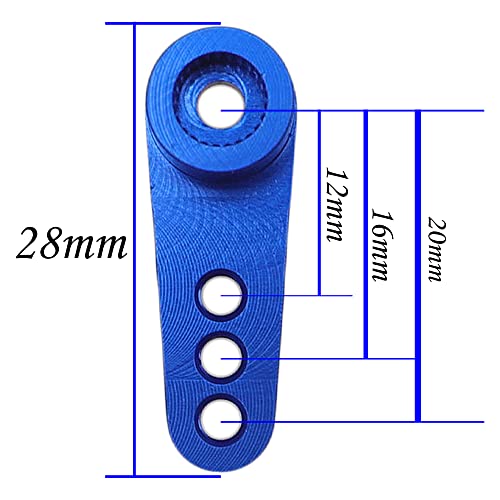 Vgoohobby 5Pcs Metal 25T Servo Arms 25 Teeth Servo Horn Steering Arm Compatible With Savox Power Hd Hsp Servos Motor Wltoys Himoto Redcat 1/8 1/10 Rc Car #TOP5