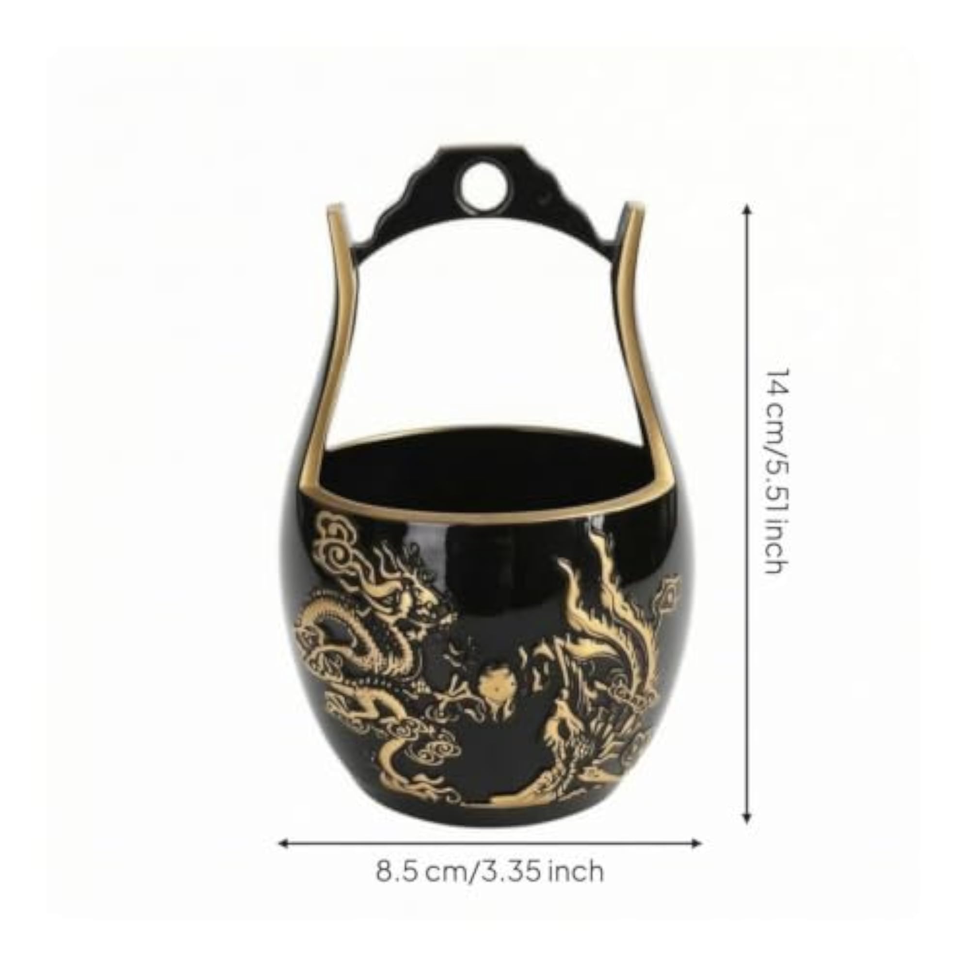 Decorative Brass Bucket with Handle