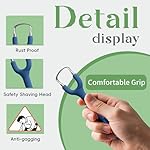 Effective Tongue Scraper and Oral Mucosal Cleaner Kit for Adults - Ergonomic Tongue Cleaner Promotes Fresher Breath, Oral Mucosal Cleaner package, Personal Care Essential (Blue) - Image 3