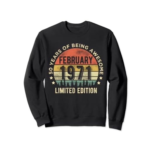 50 años de edad regalo febrero 1971 edición limitada 50 cumpleaños Sudadera