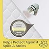 SafeRest Waterproof Mattress Protector Twin Size Absorbent Breathable Soft Fitted Bed Cover with 18 Deep Stretchable Pockets Machine Washable Twin Mattress Cover