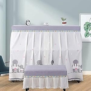 Pianohoes Rechtopstaande bovenklep Rechtop pianotoetsenbordhoes, kantborduurwerk Leuke dikke stofdichte beschermhoes