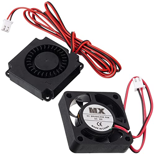 EPLZON 4010 DC 24V Extruder Hot End Fan and DC 24V Turbo Fan for Ender 3 Ender 3 Pro 3D Printer