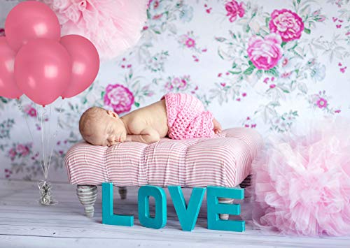 Treasured Gifted Matte Bright 12 Inch Rose/Baby Pink Balloons - 36 Soft/Pastel Pink Latex Globos Rosas - 36 Balloons