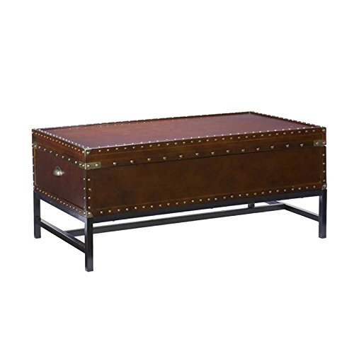 Southern Enterprises Voyager Storage Cocktail Coffee Table, Espresso Finish #TOP10