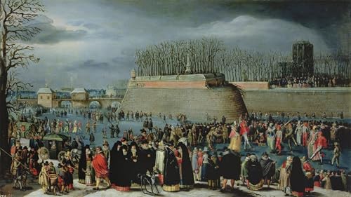 Impression d'affiches de maître Patiner pendant le Carnaval sur toile premium 60x90cm