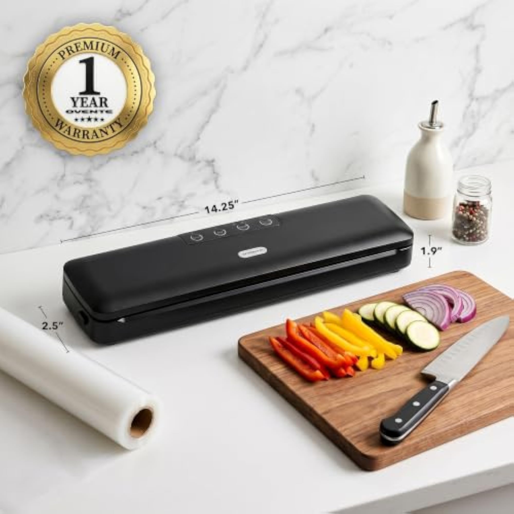 Automatic Vacuum Sealer Machine with Sealing Bags and Tube