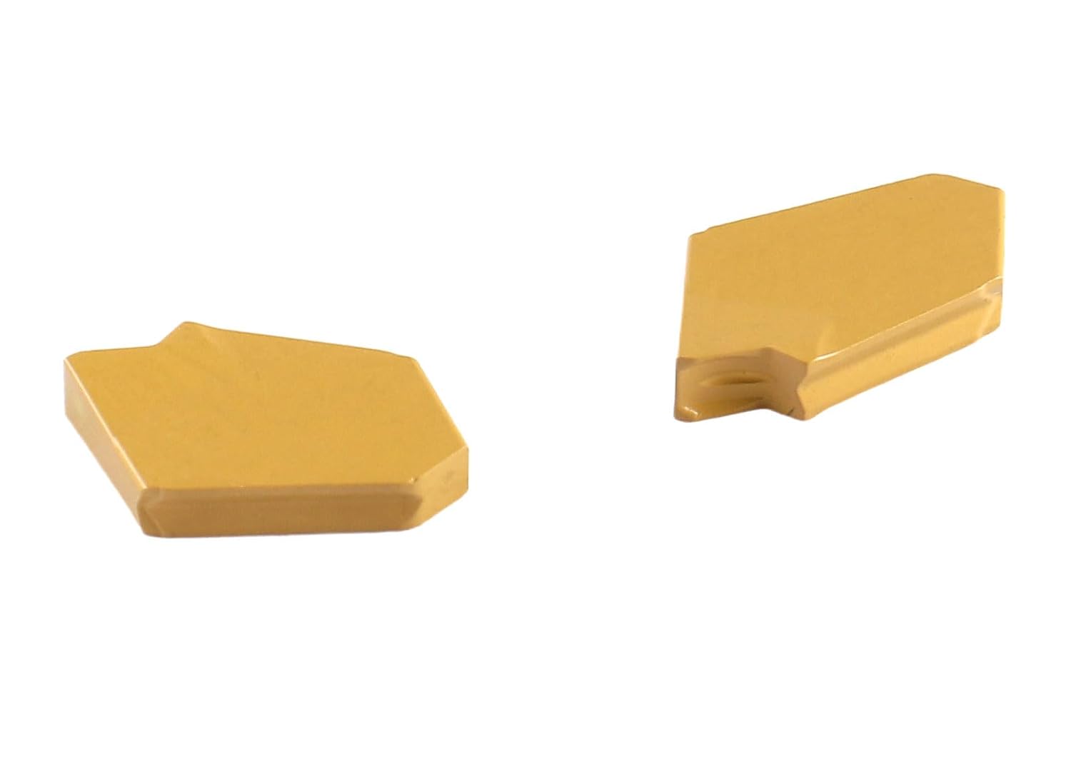 Accusize Industrial Tools GTN-3 Tin Coated Carbide Grooving Parting Inserts, 10 Pcs/Box, 6103-2003x10