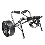 sit on top kajak 1er [Hochfester Reifendesign]: Der Reifen hat ein integriertes Formungsdesign, der Reifen muss nicht aufgeblasen werden und explodieren niemals. Passen Sie sich an verschiedene Straßenbedingungen an, wodurch sich auf rauhen Oberflächen (wie Sand, Kies), Waldgebiete und verschiedene Bedingungen mit hoher und geringer Treppe hinweg bewegen.