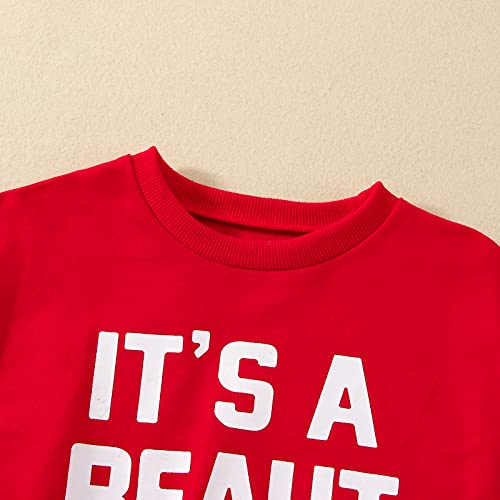 Lesimsam Baby Boy Girl Christmas Outfit Oversized Sweatshirt Romper Sweater Bubble Romper Bodysuit One Piece Outfit4