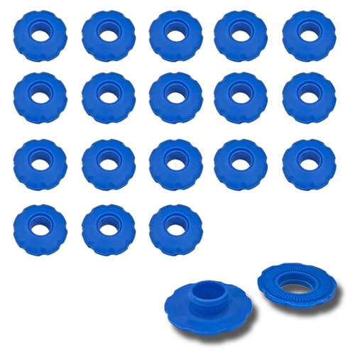ORXPLUS Tools Durable Plastic Snap Grommets Ideal for Tarps, Banners, and DIY Projects, 18-pcs
