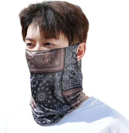 Future Tabs Sun UV Protection Face Cover Scarf Mask Neck Gaiter Breathable Windproof Bandana Neck Gaiters