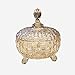 Verre Fruit Bowl Cristal Fruit Bowl Salle européenne Crystal Living Candy sans plomb Assiette de fruits secs à sucre Cylindre Fruit seau avec couvercle Fruit (Color : STYLE-1)