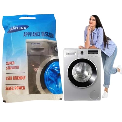 Image of Samsung Washing Machine Drum Cleaning Powder Compatible For Samsung Washing Machine Front Load and Top Load, Washing Machine Cleaning Powder, Drum Cleaner Descaling powder -100 gm (Packet Of 10)