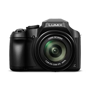 Panasonic Lumix DC-FZ82 Bridgekamera (18 Megapixel, 20 mm Weitwinkel, 60x opt. Zoom, 4K30p Videoaufname, Hybrid Kontrast AF) schwarz