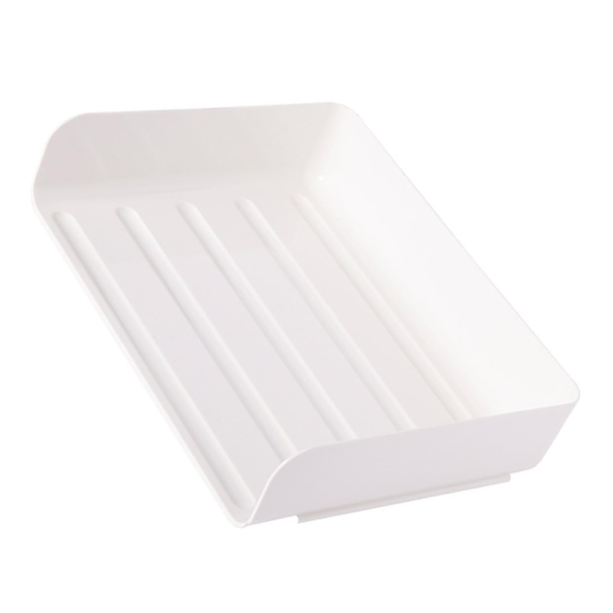 NUOBESTY Storage Box Desk File Organizer Filing Trays Desk Accessories Paper Sorter Tray Compartments Organizer Stackable Desk Tray Stackable Letter Tray Desktop White Abs Office Paper Tray