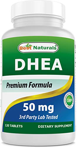 Best Naturals DHEA 50 mg 120 Tablets - Supports Balanced Hormone Levels for Men & Women - Promotes Healthy Aging - USA Manufactured